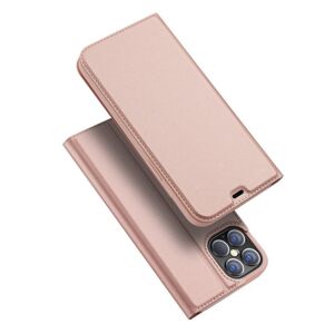 Peňaženkové puzdro Dux Ducis Skin Pro ružové – Apple iPhone 12 Pro Max