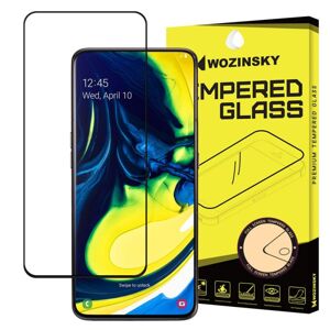 Tvrdené sklo celopovrchové 9H Wozinsky čierne – Samsung Galaxy A80