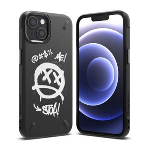 Odolný kryt Ringke Onyx Graffiti čierny – Apple iPhone 13