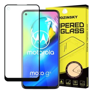 Tvrdené sklo celopovrchové 9H Wozinsky čierne – Motorola Moto G8 Power