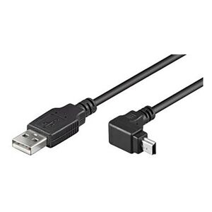 PremiumCord USB A-B mini 5pinov konektor do uhla 90 ° 1,8 m
