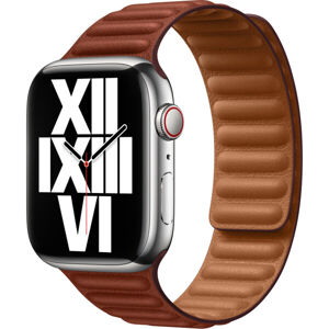 Apple Watch Apple Watch 45mm tehlovo hnedý kožený ťah - S/M