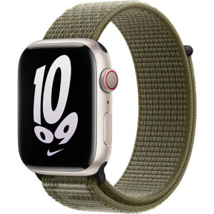 Apple Watch Apple Watch 45mm sekvojovozeleno/platinový Nike prevliekací športový remienok