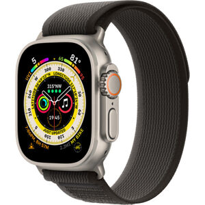 Apple Watch Apple Watch 49mm čierny/sivý trailový ťah - S/M