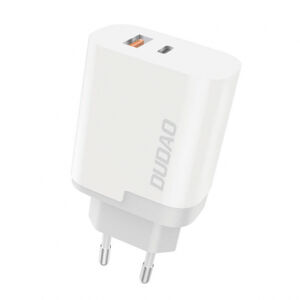 Dudao Wall Charger nabíjačka USB / USB-C QC 3.0 3A, biela (A6xsEU white)