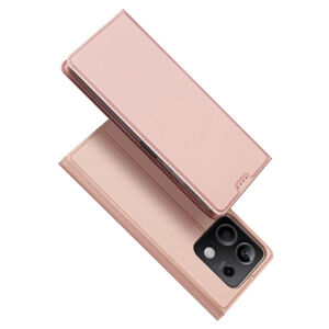 Dux Ducis Skin Pro knižkové puzdro na Xiaomi Redmi Note 13 5G, ružové