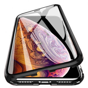 MG Magnetic Full Body Glass magnetické puzdro na Samsung Galaxy A50/A30s, čierne