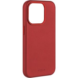 Kožený zadný kryt FIXED MagLeather s podporou MagSafe pre Apple iPhone 15 Pro Max, červený