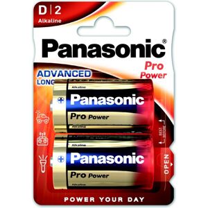 Panasonic Pro Power Gold typ D alkalická batéria, 2 ks
