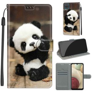 Knižkové puzdro Trendy Cross case Panda – Samsung Galaxy A12 / M12