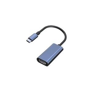 PremiumCord Prevodník USB-C na HDMI, rozlíšenie 4K a FULL HD 1080p, kovové púzdro