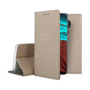 Knižkové puzdro Smart Case Book zlaté – Motorola Moto G7 Power