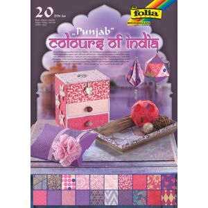 Ručný papier Farby Indie-Punjab, A4, 20 hárkov