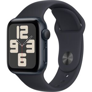 Apple Watch SE (2022) GPS 40mm športový silikónový remienok temne atramentový M/L