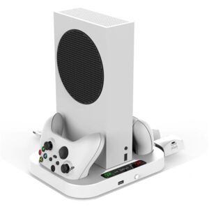 iPega XBS012 multifunkčný nabíjací stojan s chladením pre Xbox series S + 2ks batérií
