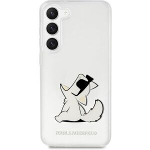Karl Lagerfeld PC/TPU Choupette Eat Zadný Kryt pre Samsung Galaxy S23 Transparent