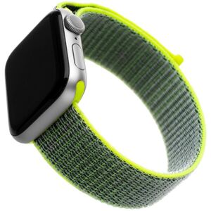 FIXED Nylon Strap nylonový pásik pre Apple Watch 38/40/41mm tmavo limetkový