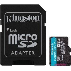 HW Kingston pamäťová karta 128GB Canvas Go Plus micro SDXC 170R A2 U3 V30 + SD adaptér