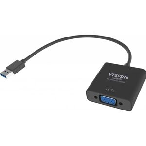 Vision USB 3.0 na VGA adaptér TC-USBVGA čierny