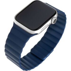 FIXED Magnetic Strap silikónový remienok s magnetickým zapínaním Apple Watch 38 mm/40 mm modrý