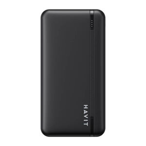 Havit PB90 Power Bank 10000mAh 2x USB / USB-C, čierny (PB90 black)
