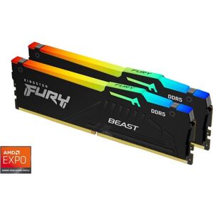 Kingston FURY Beast DDR5 64GB 6000MHz CL40 4x16GB RGB Čierna