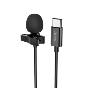 Hoco L14 Lavalier mikrofón USB-C, čierny