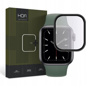 HOFI Hybrid ochranné sklo na Apple Watch 4 / 5 / 6 / SE (44mm), čierne