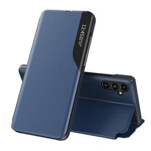 MG Eco Leather View knižkové puzdro na Samsung Galaxy A14, modré