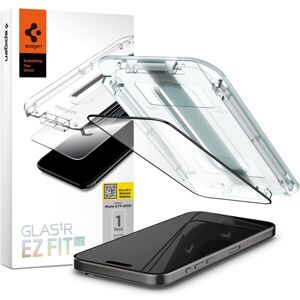 Spigen Glass tR EZ Fit HD tvrdené sklo iPhone 15 Pro čierne