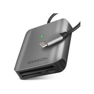 Axagon CRE-S3C, hliníková vysokorýchlostná USB-C 3.2 Gen 1 čítačka pamäťových kariet. 3 sloty, UHS-I