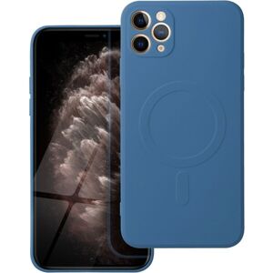 Silicone Mag Cover case compatible s MagSafe pre IPHONE 12 PRO MAX blue