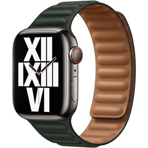 Apple Watch kožený ťah 41/40/38mm sekvojovo zelený - M/L