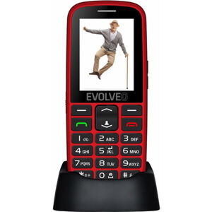 EVOLVEO EasyPhone EG s nabíjacím stojanom červený