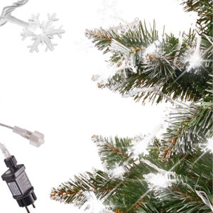 MG Snowflakes vianočné svetielka 100 LED 10m, studená biela
