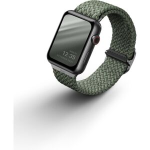 UNIQ Aspen Braided remienok pre Apple Watch 45/44/42mm zelený