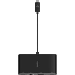 Belkin USB-C multimediálny adaptér HDMI, VGA, RJ45, USB-A 3.0 čierny