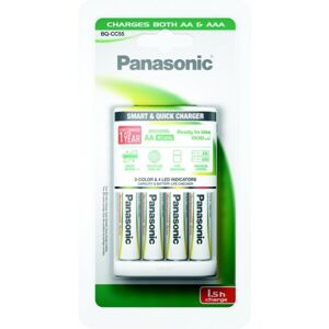 Panasonic Smart & Quick abíjačka batérií AA/AAA + 4x AA nabíjacia batéria 1900 mAh