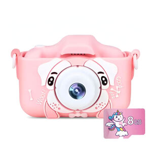 MG X5 Dog detský fotoaparát + 8GB karta, ružový