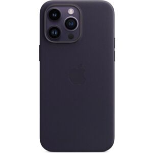 Apple kožený kryt s MagSafe na iPhone 14 Pro Max atramentovo fialový