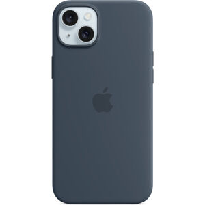 Apple silikínový kryt s MagSafe na iPhone 15 Plus búrkovo modrý