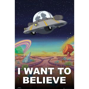 Plagát Rick and Morty - I Want To Believe (73)