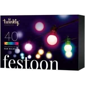 Twinkly Festoon Multi-Color 20 ks chytré žiarovky G45 10m