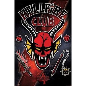 Plagát Stranger Things 4 - Hellfire Club Emblem Rift (275)