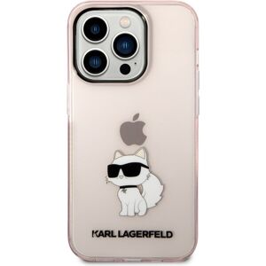 Karl Lagerfeld IML Choupette NFT kryt iPhone 14 Pro ružový
