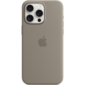 Apple silikínový kryt s MagSafe na iPhone 15 Pro Max ílovo šedý