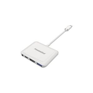 PremiumCord Prevodník USB-C na HDMI2.0+USB3.0+Audio+PD (pre iPad Pro)