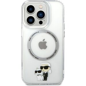 Karl Lagerfeld MagSafe IML Karl a Choupette NFT kryt iPhone 14 Pro Max číry