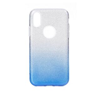 Ligotavý Kryt Forcell Shining transparentno-modrý – iPhone 11