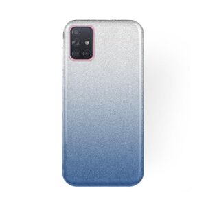 Ligotavý Kryt Forcell Shining transparentno-modrý – Samsung Galaxy A71